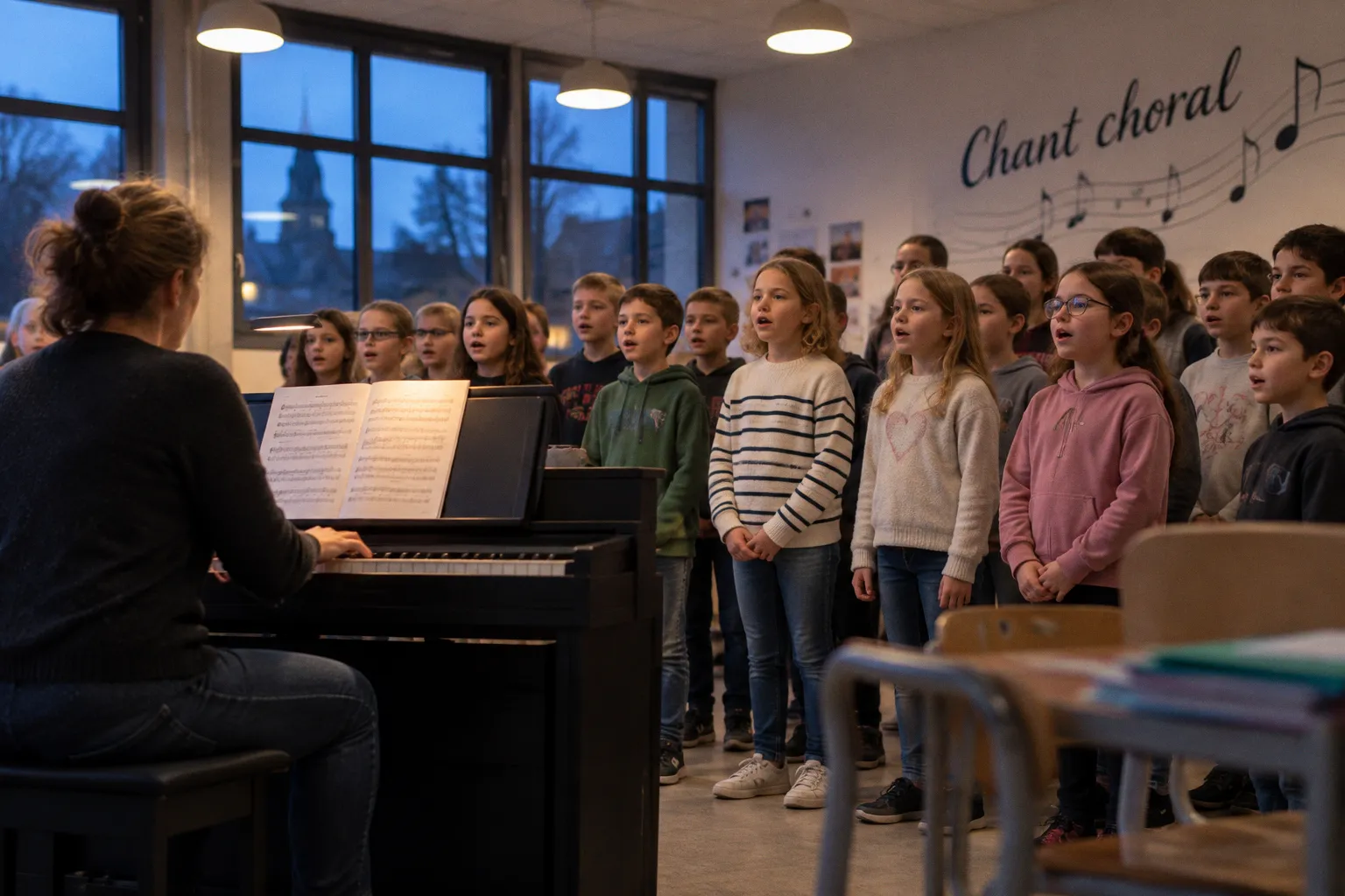 Une rentrée sous le signe du chant choral à l’école Jean-Monnet de Monts-sur-Guesnes